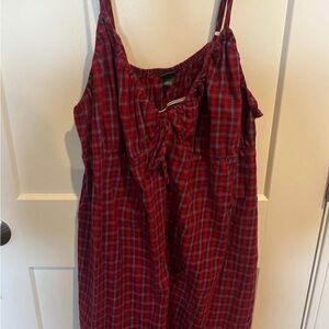 Wild Fable Red and Blue Plaid Dress